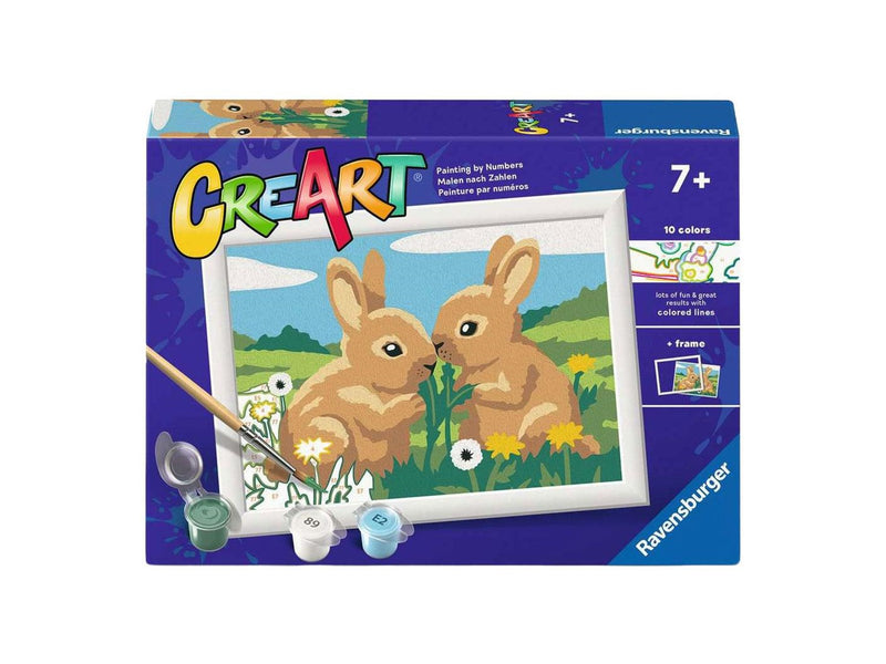 Ravensburger CreArt Paint by Numbers - Rabbit Friends