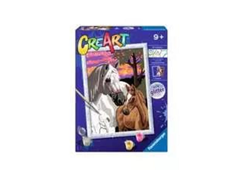 Ravensburger CreArt Paint by Numbers - Sunset Horses