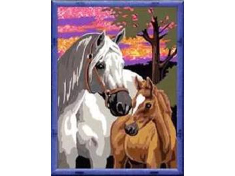 Ravensburger CreArt Paint by Numbers - Sunset Horses