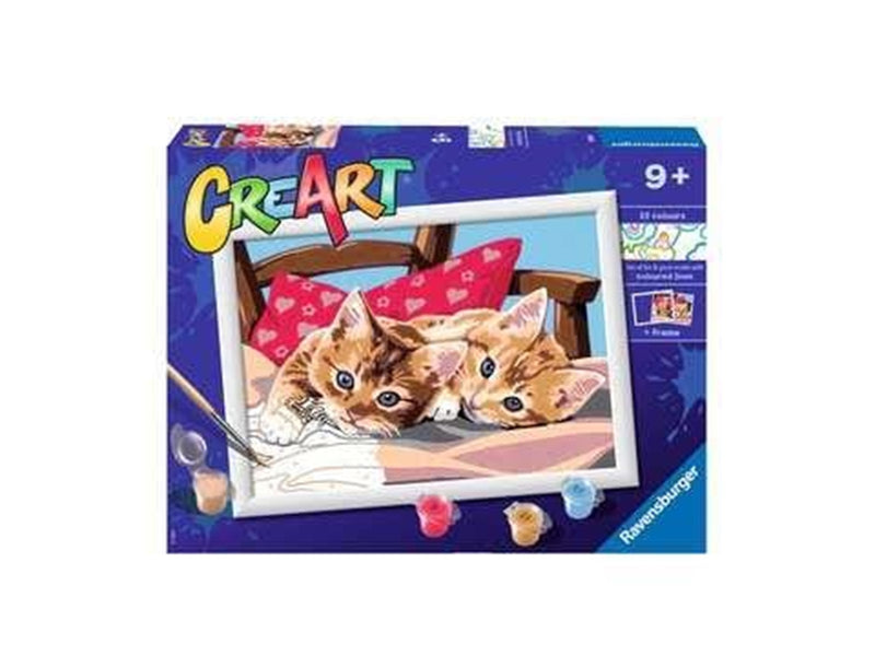 Ravensburger CreArt Paint by Numbers - Two Cuddly Cats