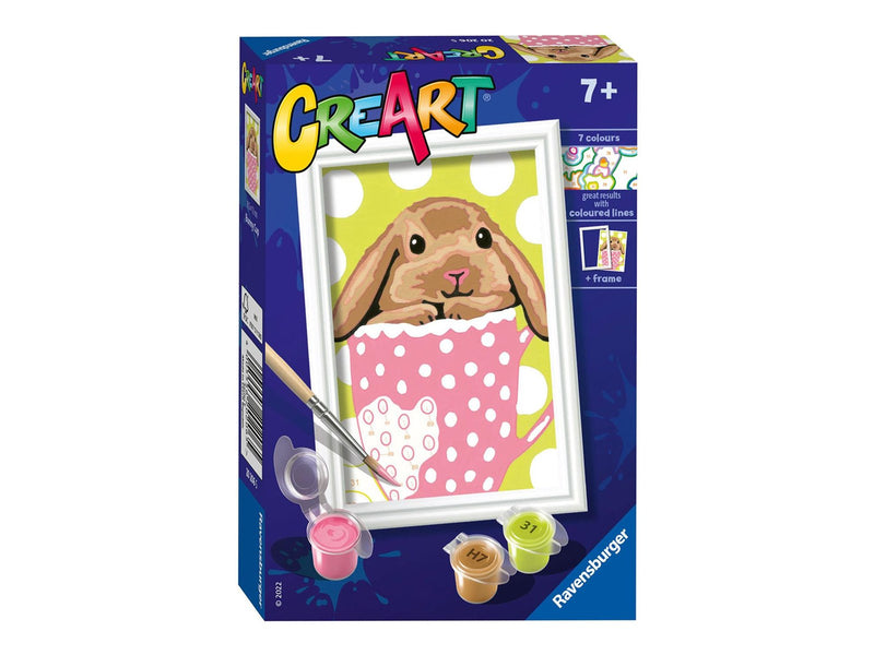 Ravensburger CreArt Painting by Numbers - Bunny Cup
