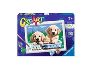 Ravensburger CreArt Painting by Numbers - Cute Puppies