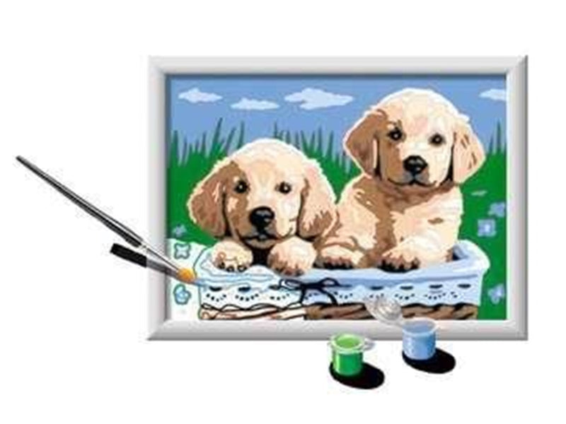 Ravensburger CreArt Painting by Numbers - Cute Puppies
