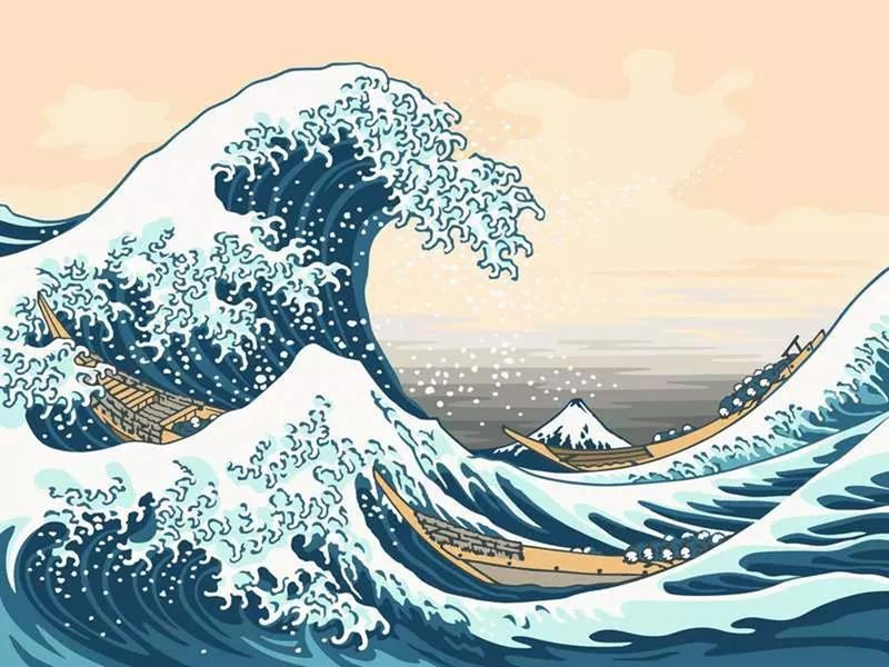 Ravensburger CreArt Painting by Numbers - Hoksusai: The Great Wave