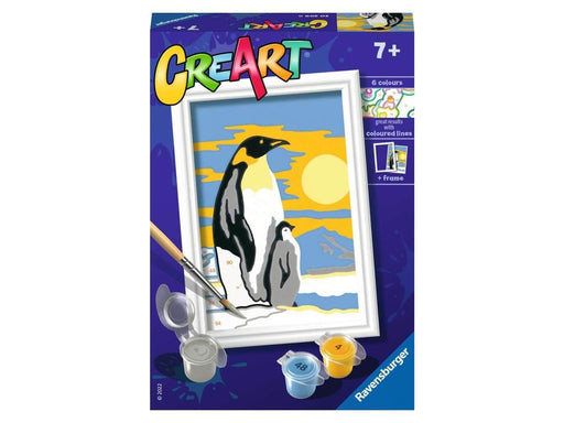 Ravensburger CreArt Painting by Numbers - Penguin Family
