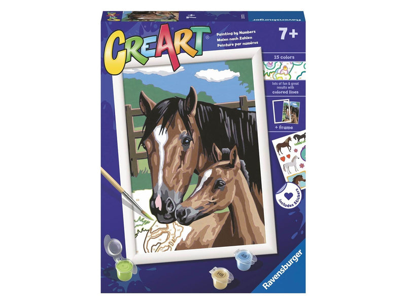 Ravensburger CreArt Painting by Numbers - Playing around with Foals