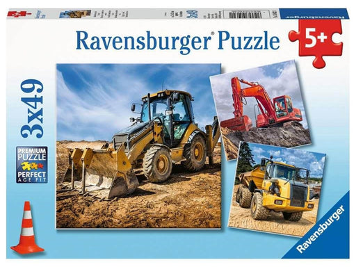 Ravensburger Digger At Work! 3x49P 2D Puzzles