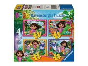 Ravensburger - Dora the Explorer Jigsaw Puzzle: Join the Adventure! - 4 Puzzles