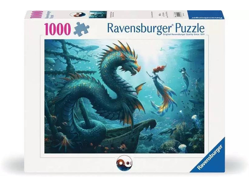 Ravensburger Enchanted Depths Dragon Mermaid 1000p - 14+