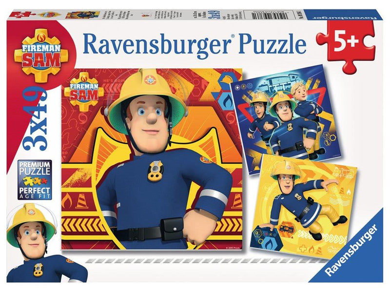 Ravensburger Fireman Sam Call Sam In Danger 3x49p