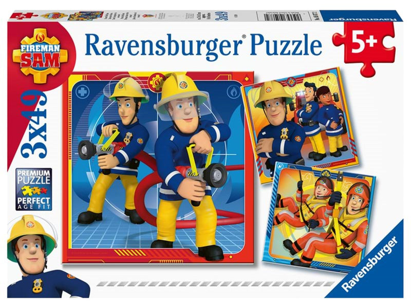 Ravensburger Fireman Sam To The Rescue! 3x49p
