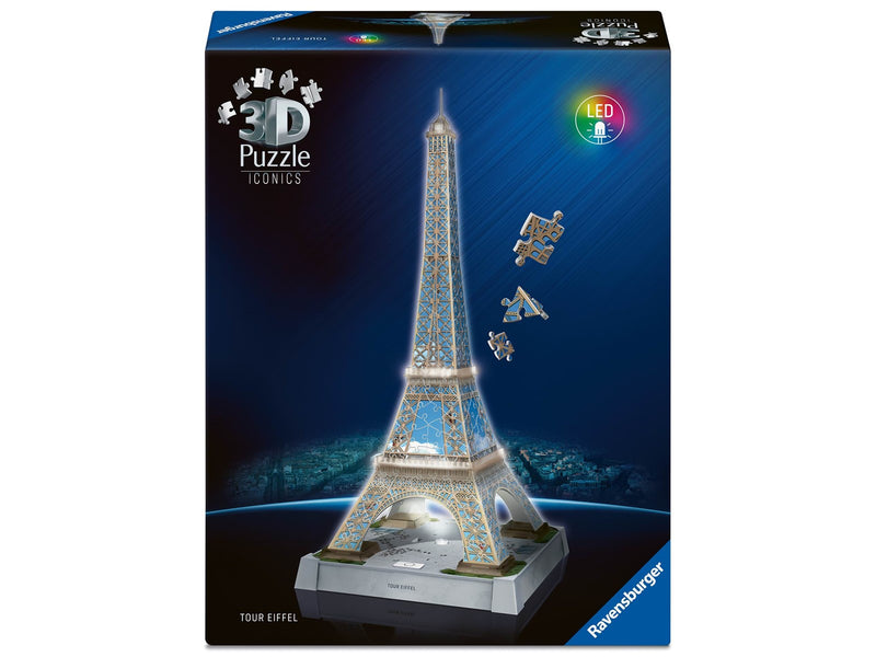 Ravensburger Iconics: Eiffelturm - mit Licht 3D Puzzle