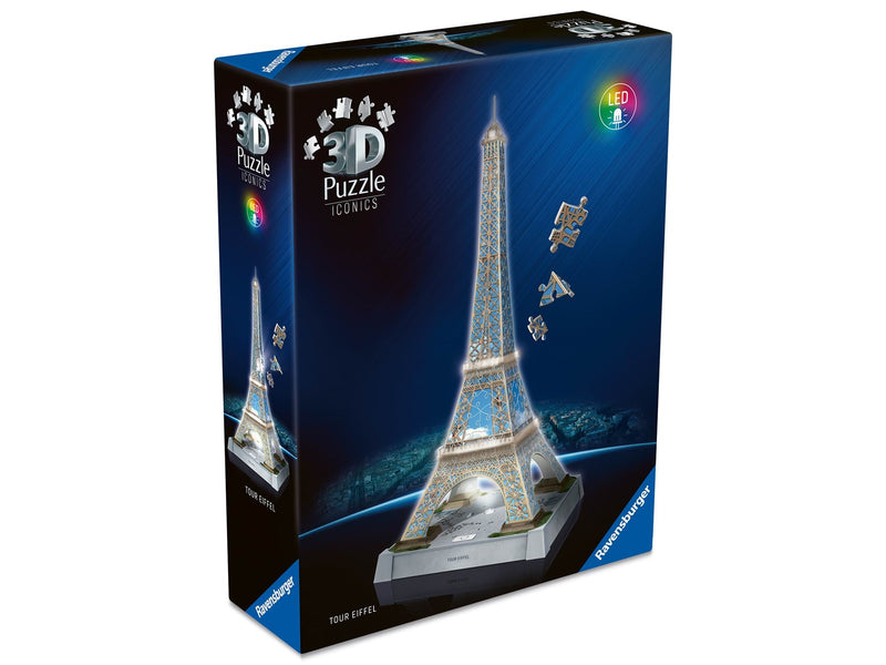 Ravensburger Iconics: Eiffelturm - mit Licht 3D Puzzle