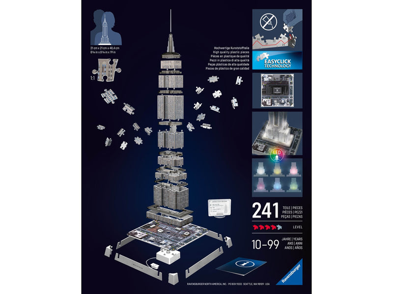 Ravensburger Iconics: Empire State Building - mit Licht 3D Puzzle