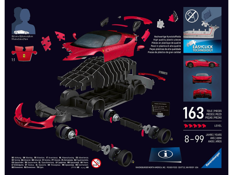 Ravensburger Iconics: Ferrari SF90 Stradale 3D Puzzle