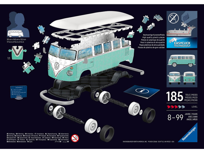Ravensburger Iconics: Volkswagen T1 3D Puzzle