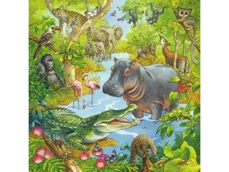 Ravensburger In The Jungle 3x49p