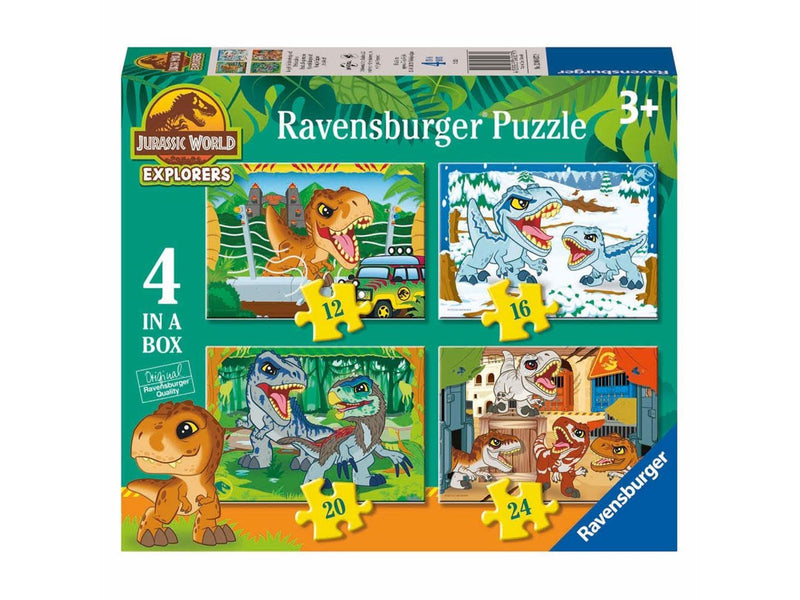 Ravensburger Jigsaw Puzzle Jurassic World Explorers - 4 Puzzles 2D Puzzles