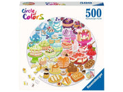 Ravensburger Jigsaw Puzzle Round Circle of Colors Desserts Pastries 500st. 2D Puzzles