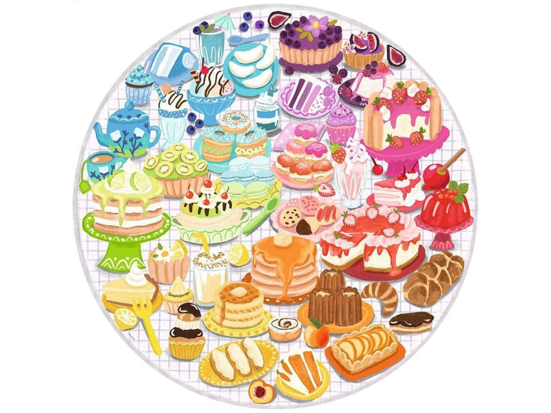 Ravensburger Jigsaw Puzzle Round Circle of Colors Desserts Pastries 500st. 2D Puzzles