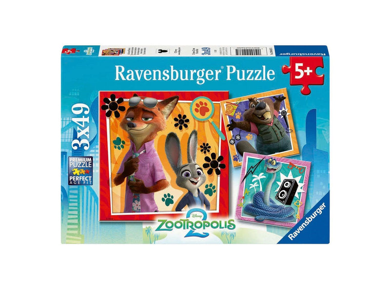 Ravensburger Jigsaw Puzzle Zootopia 2 - 3x49 pcs. 2D Puzzles