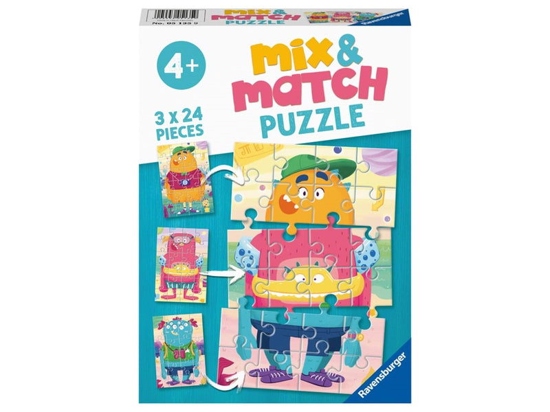Ravensburger Mix & Match Monster 3x24 Teile Puzzle