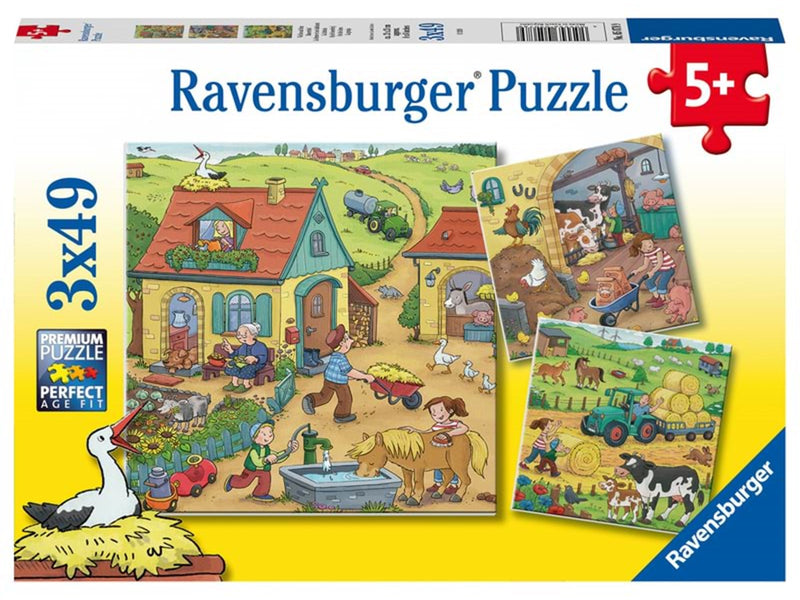 Ravensburger On The Farm 3x49p