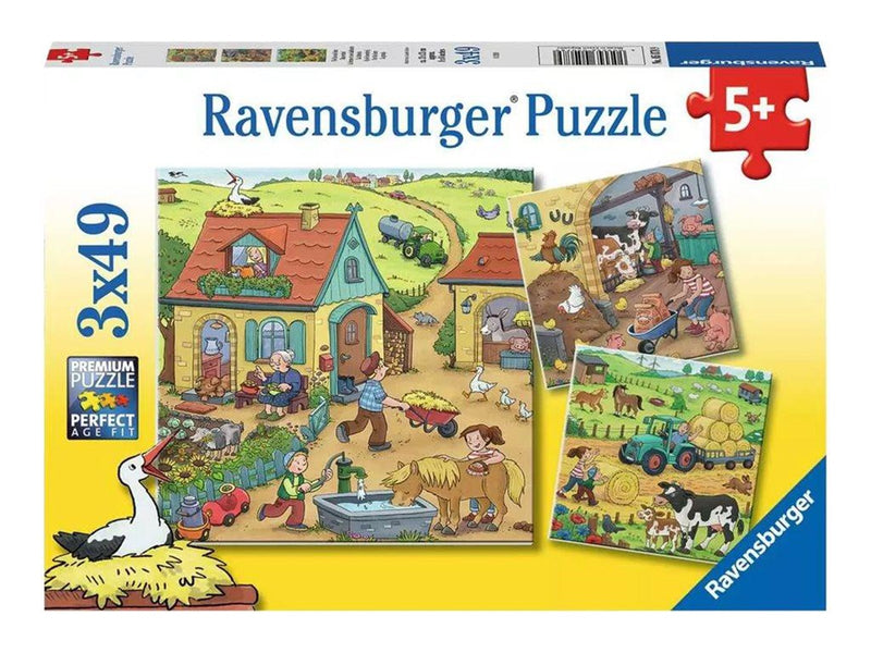 Ravensburger On The Farm 3x49p