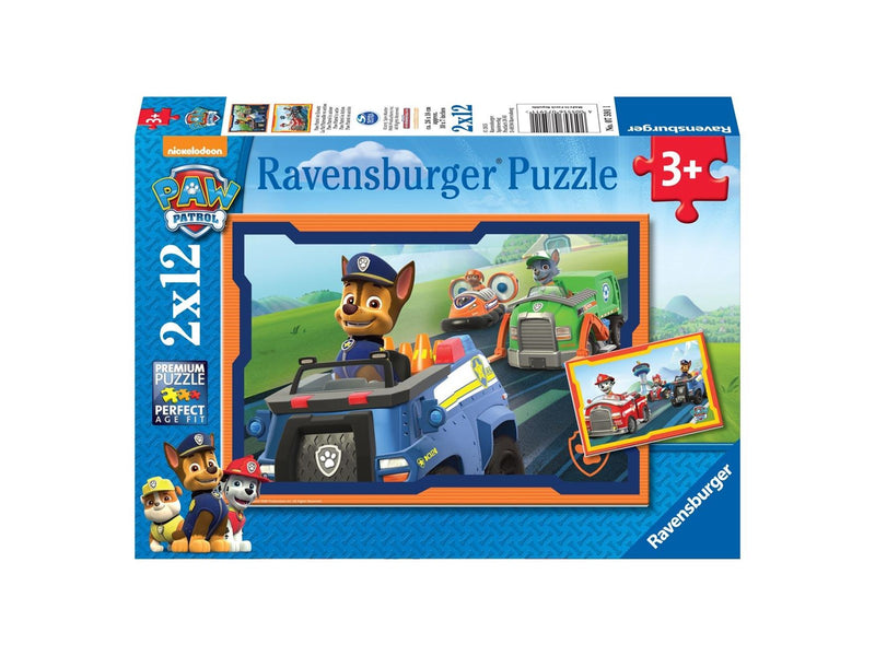 Ravensburger PAW Patrol Puzzle - PAW Patrol in Action 2x12pcs. 2D Puzzles