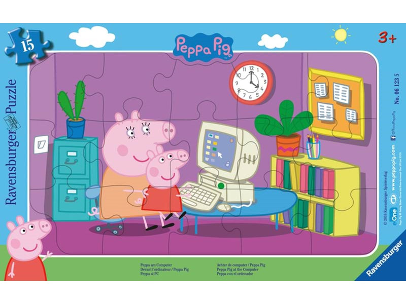 Ravensburger Peppa In Front Of The Computer 15pcs