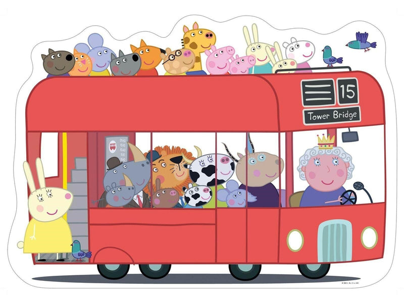 Ravensburger Peppa Pig Shaped Bus 24 2D Puzzles