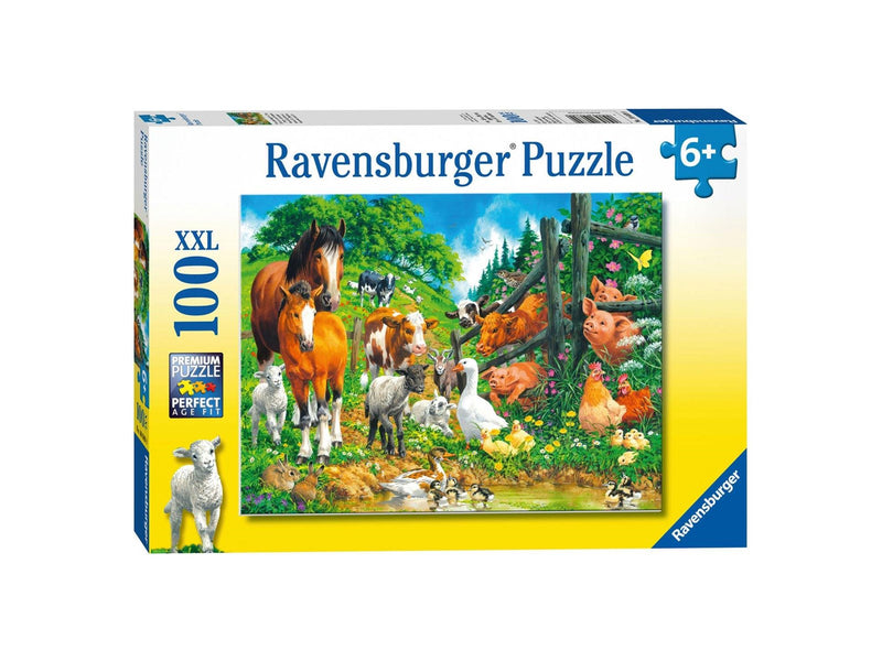 Ravensburger Puzzle Animal Meeting 100st. XXL 2D Puzzles