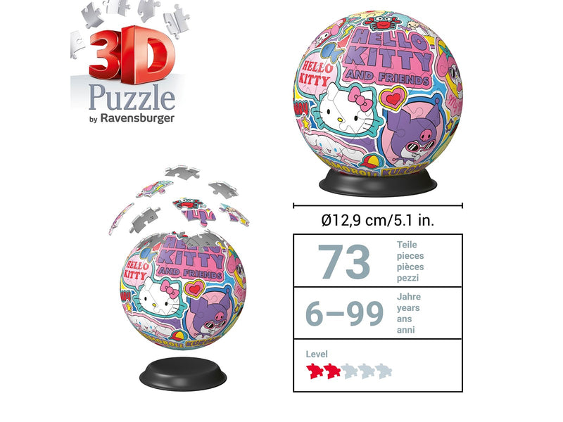 Ravensburger Puzzle-Ball Hello Kitty and Friends 3D Puzzle