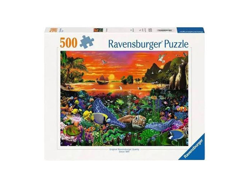 Ravensburger Puzzle Turtle in the Reef 500 pcs. 2D Puzzles
