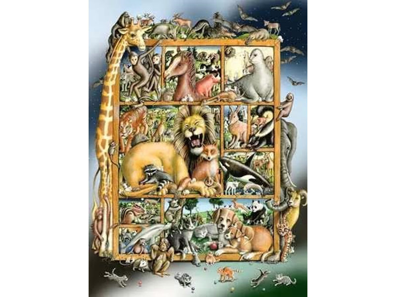 Ravensburger Tiere im Regal