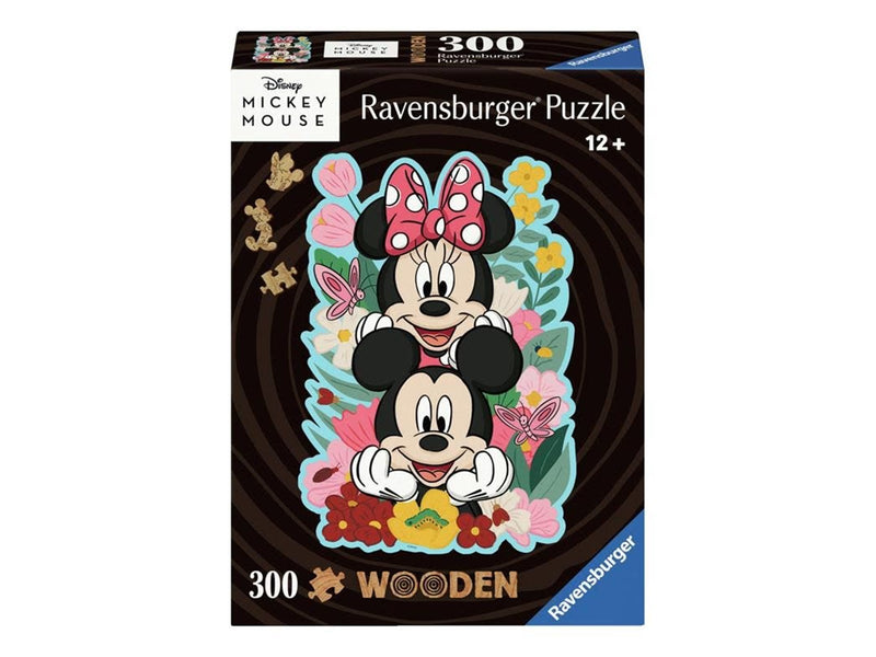 Ravensburger Wooden Jigsaw Puzzle Mickey Mouse & Minnie Mouse 300 pcs. Holz