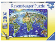 Ravensburger World Landmarks Map 200p
