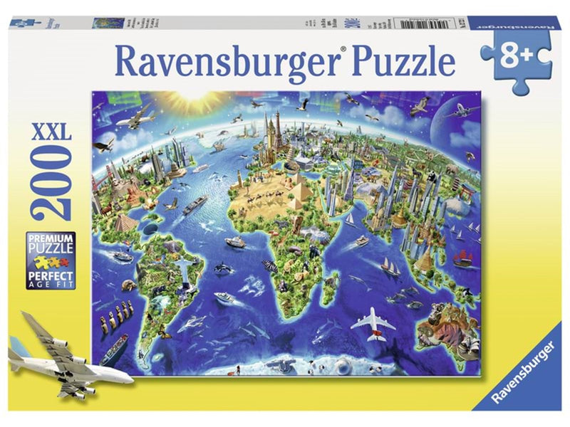 Ravensburger World Landmarks Map 200p