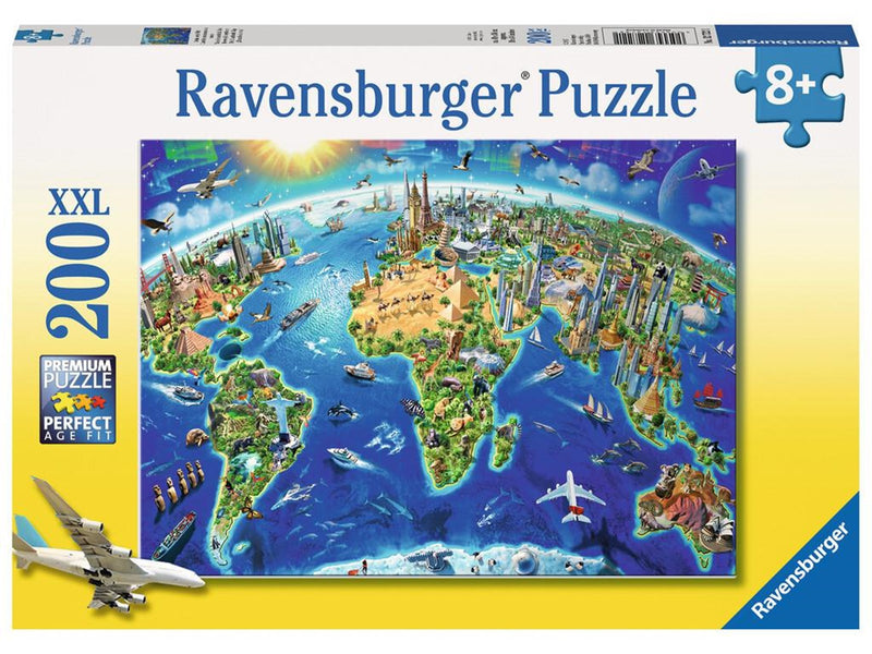 Ravensburger World Landmarks Map 200p