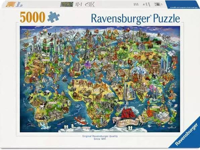 Ravensburger World Map 5000p - 14+