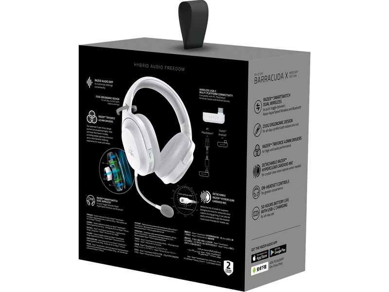 Razer Barracuda X (2022) - Mecury/White