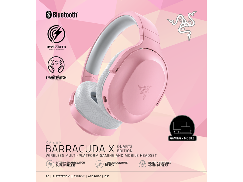 Razer Barracuda X (2022) - Quartz/Pink