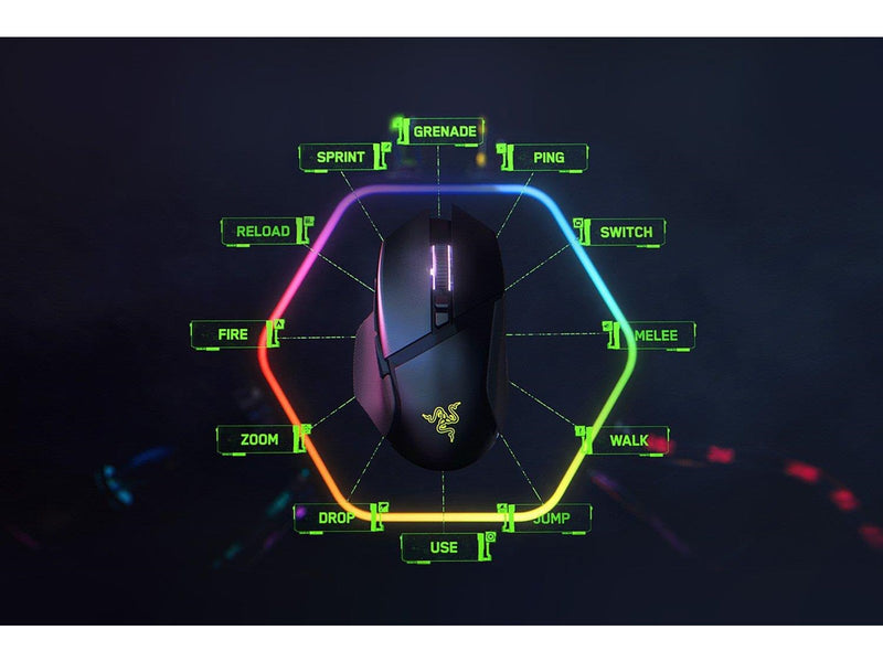 Razer Basilisk V3 Pro - Gaming Maus (Schwarz mit RGB)