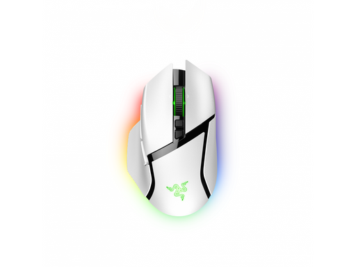 Razer Basilisk V3 Pro - Mercury - Gaming Maus (Weiß mit RGB Licht)