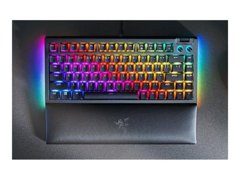 Razer BlackWidow V4 75% Hotswap - Tactile Mechanical - Gaming Tastatur (TKL) - 75% - Englisch (US) - Schwarz