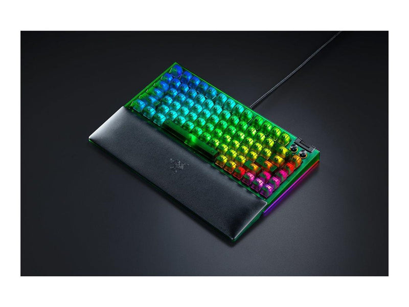 Razer BlackWidow V4 75% Hotswap - Tactile Mechanical - Phantom Green Edition - Gaming Tastatur (TKL) - 75% - Englisch (US) - Grün