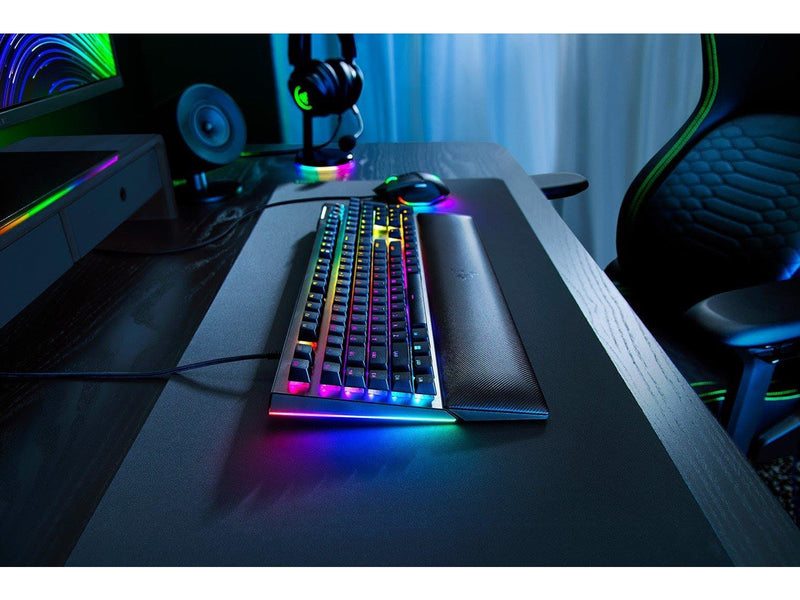 Razer BlackWidow V4 - Green Mechanical (Clicky) - Gaming Tastatur - Full-Size - Französisch - Schwarz