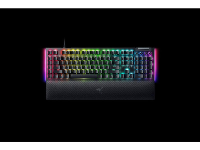 Razer BlackWidow V4 - Green Mechanical (Clicky) - Gaming Tastatur - Full-Size - Französisch - Schwarz