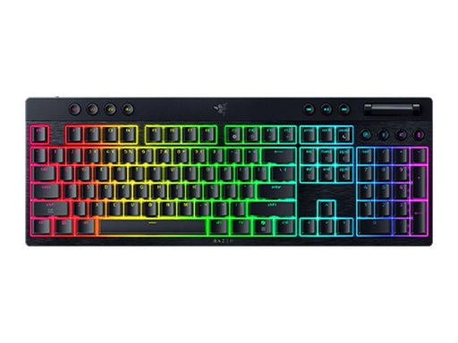 Razer BlackWidow V4 Low-Profile HyperSpeed - Yellow Mechanical (Smooth and Linear) - Gaming Tastatur - Full-Size - Englisch (US) - Schwarz