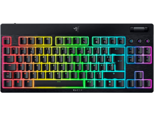 Razer BlackWidow V4 Low-Profile TKL HyperSpeed - Orange Mechanical - Gaming Tastatur (TKL) - 80% - Französisch - Schwarz